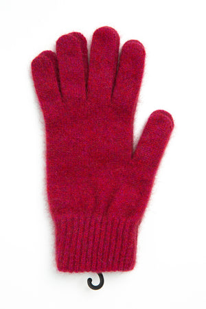 Lothlorian Gloves possum merino nylon raspberry
