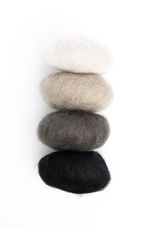 Alexandra's Airplane Scarf Kit Knitting for Olive Soft Silk Mohair mohair silk sandstone