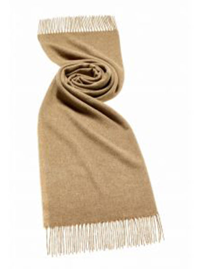 Bronte by Moon Merino Lambswool Stole merino lambswool solid camel