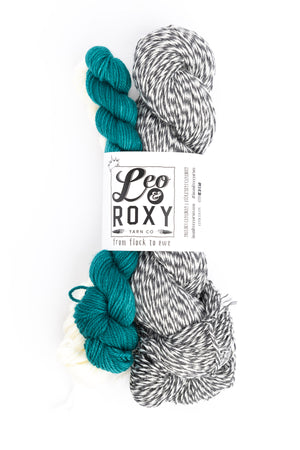 Leo & Roxy Work Sock Set superwash merino nylon tranquil