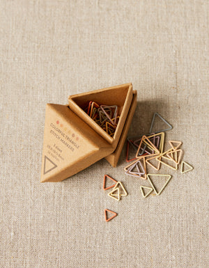 Cocoknits Triangle Stitch Markers nylon coated steel earth tones