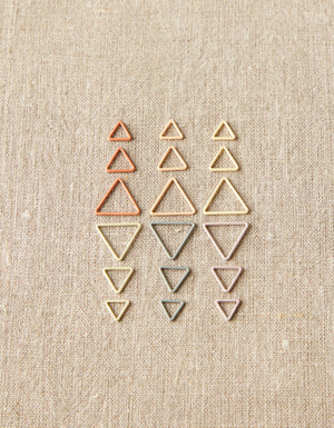 Cocoknits Triangle Stitch Markers nylon coated steel earth tones
