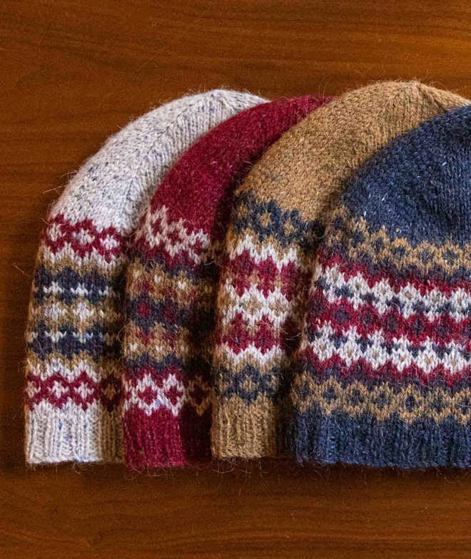 Colorwork Cap Kit in Felted Tweed