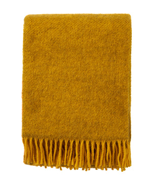 Klippan Gotland Throw wool yellow