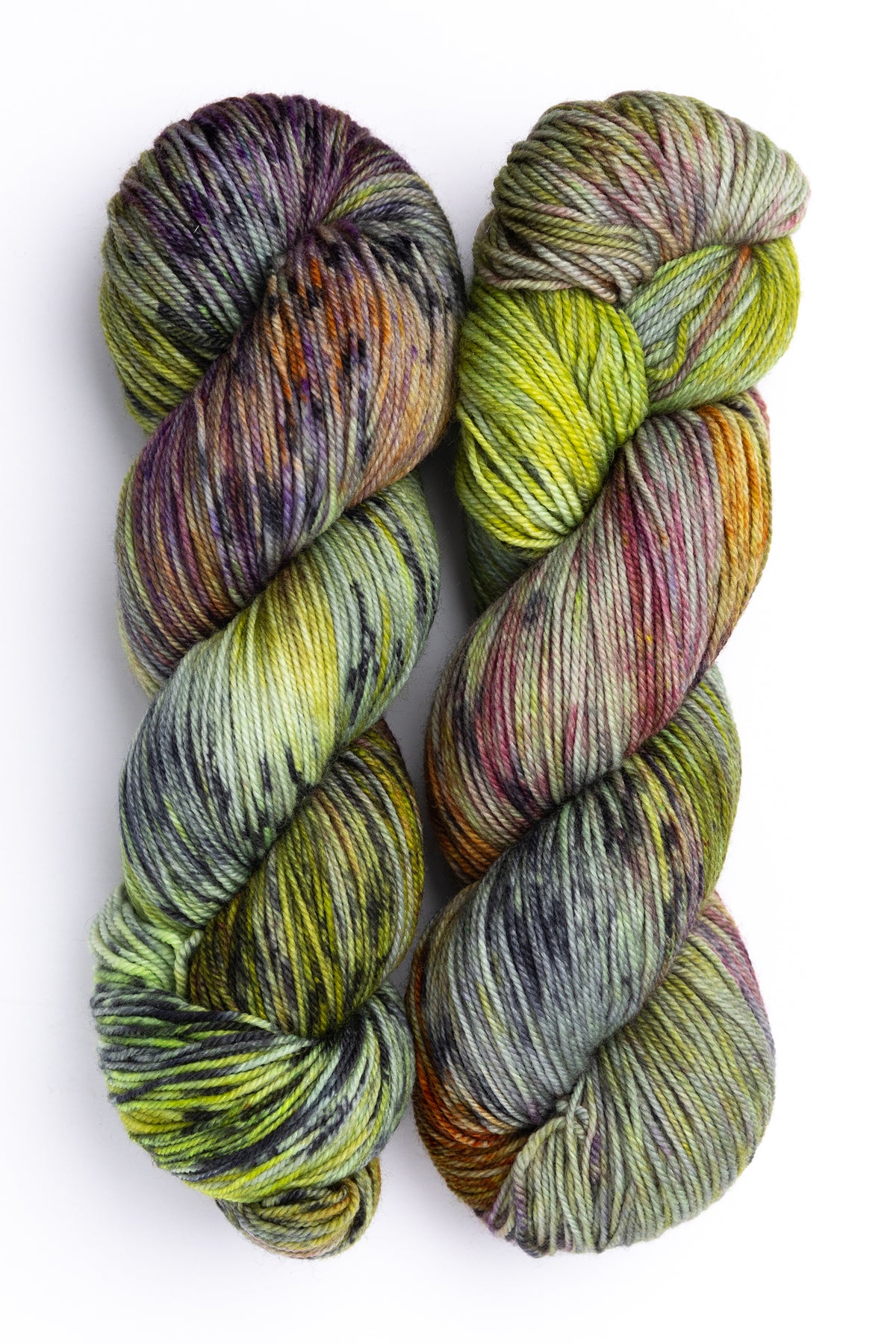 Ancient Arts Socknado superwash merino nylon zombie orchid